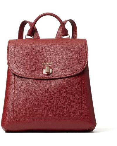 Kate Spade Essential Medium Leather Backpack - Red
