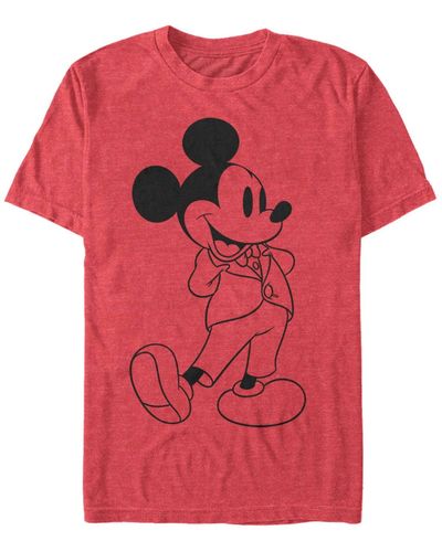 Fifth Sun Formal Mickey Short Sleeve T-shirt - Red