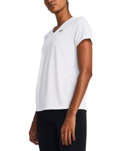 Under Armour Tech V-neck Short-sleeve Top - White