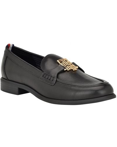 Tommy Hilfiger Terow Casual Ornamented Loafers - Black