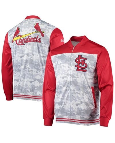 Stitches St. Louis Cardinals Camo Full-zip Jacket - Red