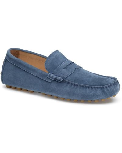 Johnston & Murphy Athens Penny Loafers - Blue