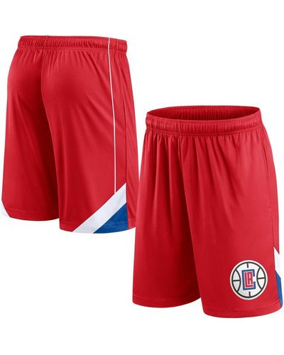 Fanatics La Clippers Slice Shorts - Red