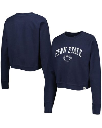 League Collegiate Wear Penn State Nittany Lions Classic Campus Corded Timber Sweatshirt - Blue