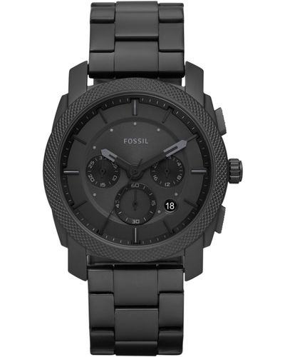 Fossil Machine Chronograph Stainless Steel Watch - Black