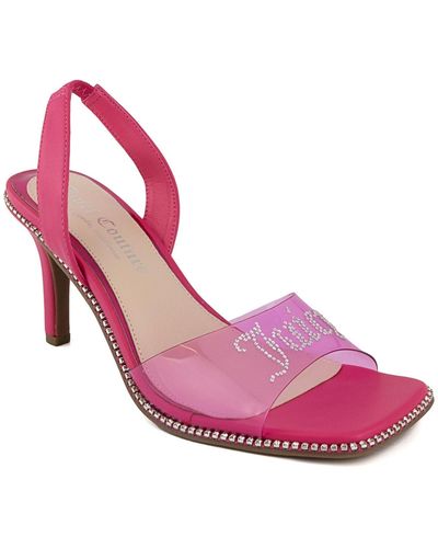 Juicy Couture Greysi Lucite Strap Dress Sandals - Pink