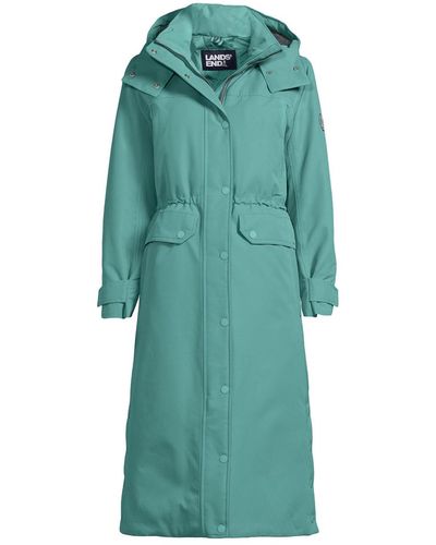Lands' End Expedition Waterproof Winter Maxi Down Coat - Green