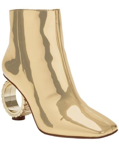 Katy Perry The Linksy Architectural Heel Booties - Natural