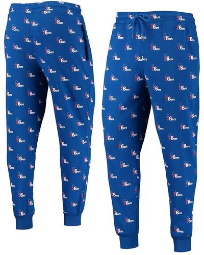 The Wild Collective Philadelphia 76ers Allover Logo jogger Pants - Blue