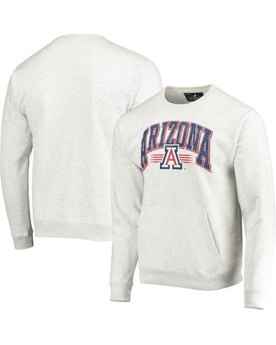 League Collegiate Wear Arizona Wildcats Upperclassman Pocket Pullover Sweatshirt - White