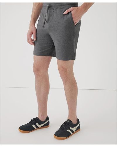 Pact Cotton Stretch French Terry Short - Gray