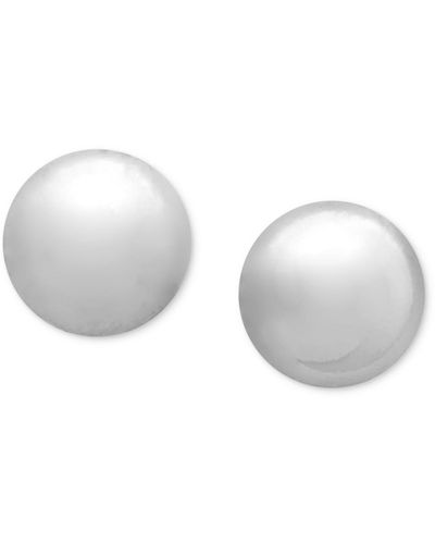 Giani Bernini Ball Stud Earrings (8mm - Gray