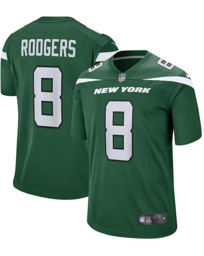 Nike Aaron Rodgers Gotham New York Jets Game Jersey - Green