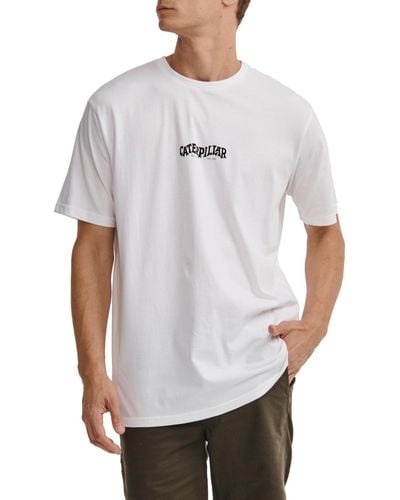 Caterpillar Street Vibes Graphic T-shirt - White