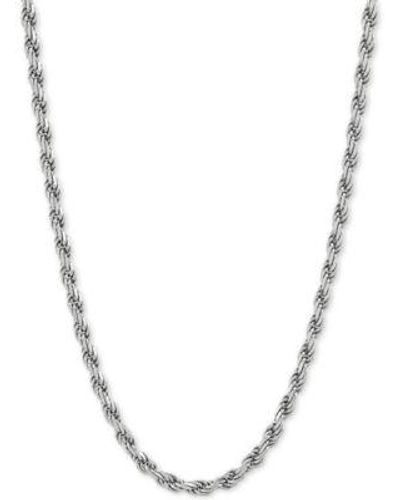 Giani Bernini Rope Link 20" Chain Necklace - Metallic