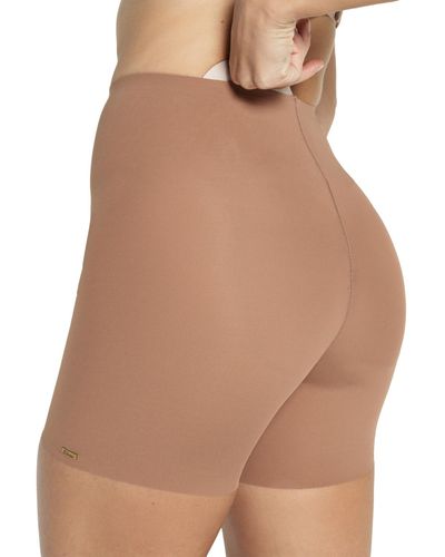 Leonisa Undetectable Padded Butt Lifter Shaper Shorts - Natural