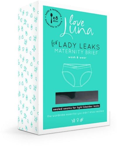 Memoi Love Luna Lady Leaks Maternity Brief - Green