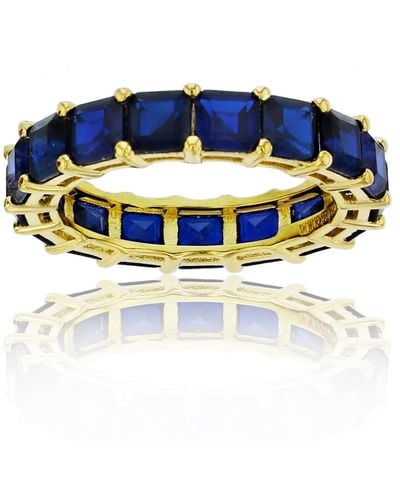 Macy's Created Spinel Princess Cut Eternity Band - Blue