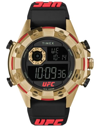 Timex Ufc Kick Digital Polyurethane Watch - Black