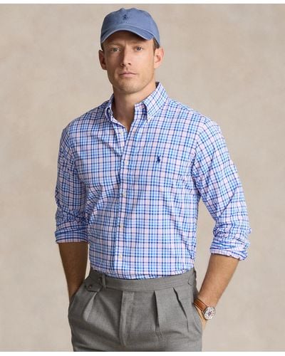 Polo Ralph Lauren Classic-fit Performance Twill Shirt - Blue