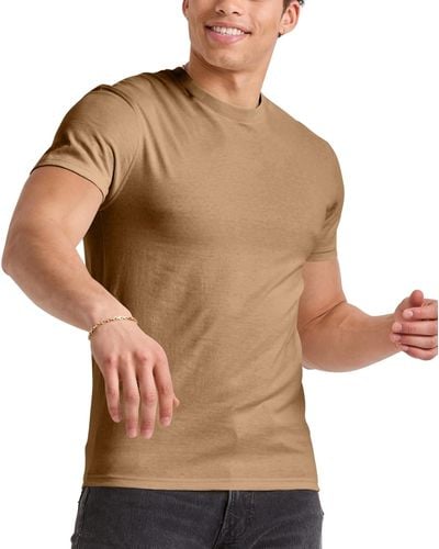 Hanes Originals Cotton Short Sleeve T-shirt - Brown