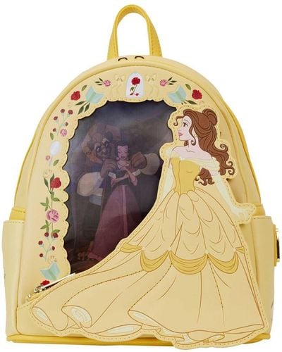 Loungefly And Belle Beauty And The Beast Lenticular Mini Backpack - Metallic