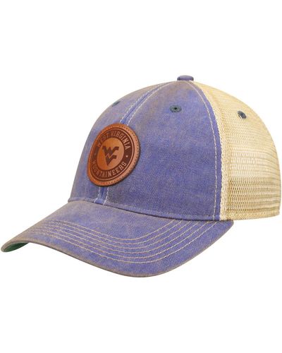 Legacy Athletic West Virginia Mountaineers Target Old Favorite Trucker Snapback Hat - Blue