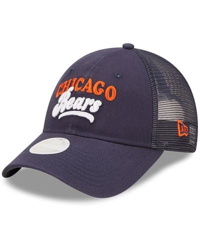 KTZ Chicago Bears Team Trucker 9forty Snapback Hat - Blue