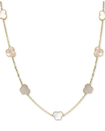 Effy Effy Mother-of-pearl Butterfly 36" Statement Necklace - Metallic
