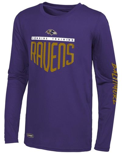 Outerstuff Baltimore Ravens Impact Long Sleeve T-shirt - Blue