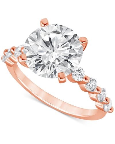 Badgley Mischka Certified Lab Grown Diamond Engagement Ring (3-1/2 Ct. T.w. - White
