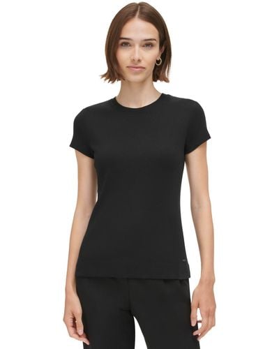 Calvin Klein Short Sleeve Cotton T-shirt - Black
