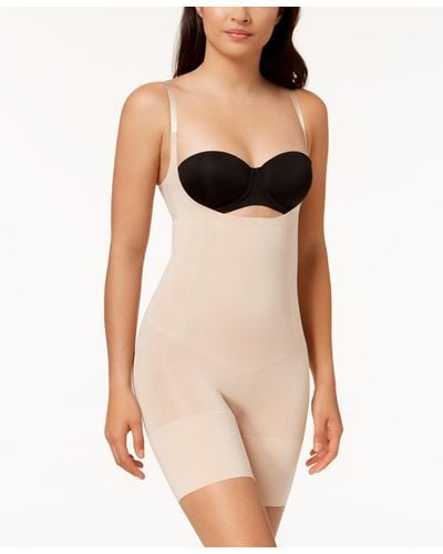 Spanx Oncore Open - Bust Mid - Thigh Bodysuit - Natural