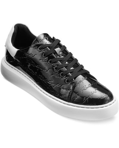 Beverly Hills patent leather low trainers