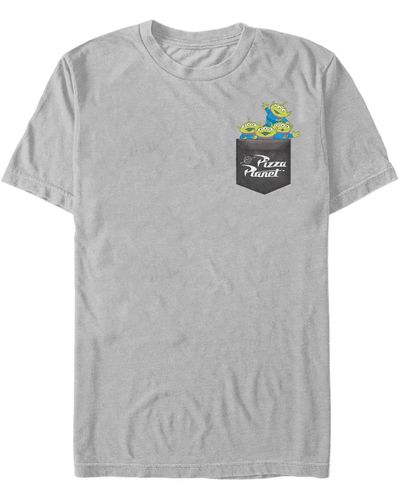 Fifth Sun Alien Pocket Short Sleeve Crew T-shirt - Metallic