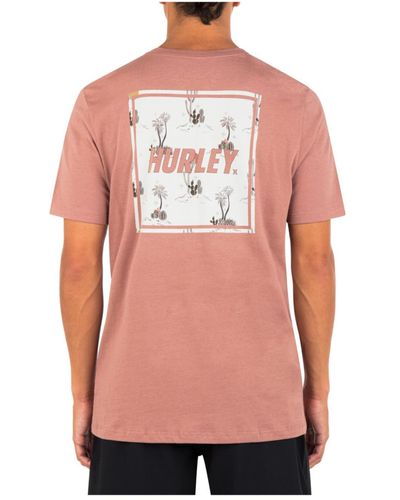 Hurley Everyday Four Corners Short Sleeve T-shirt - Pink