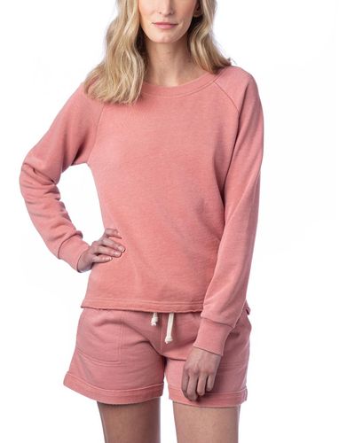 Alternative Apparel Lazy Day Pullover Sweatshirt - Pink