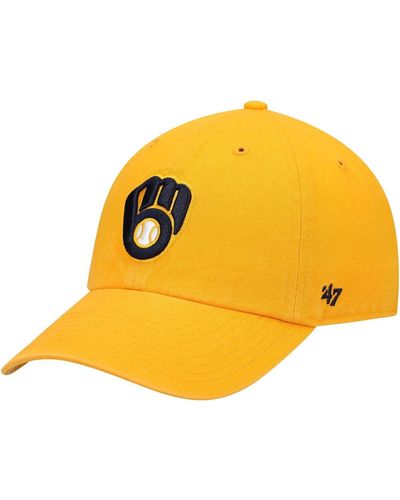 '47 '47 Milwaukee Brewers Clean Up Adjustable Hat - Metallic