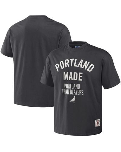 Staple Nba X Portland Trail Blazers Heavyweight Oversized T-shirt - Black