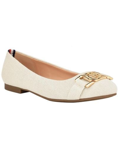 Tommy Hilfiger Gallyne Classic Ballet Flats - White