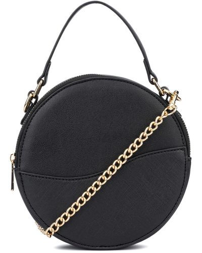 Olivia Miller Women's Fashion Stephanie PVC Quilted Beige Shoulder Bag w  Chunky Gold Chain Strap, Small Casual Purse Handbag: Handbags