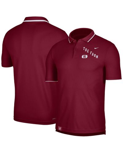 Nike Oklahoma Sooners Wordmark Performance Polo Shirt - Red