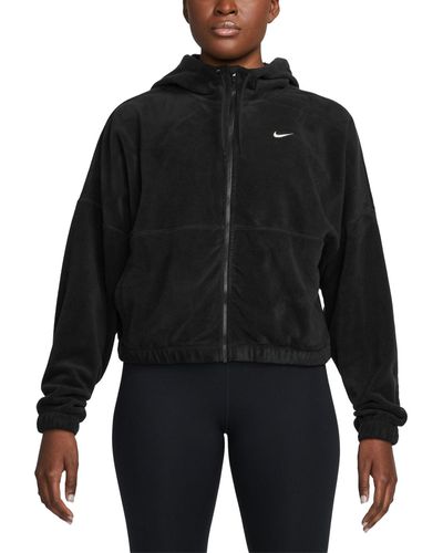 Nike Therma-fit One Full-zip Fleece Hoodie - Black