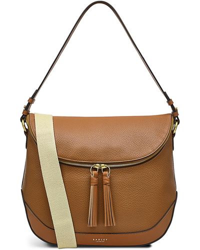 Radley Milligan Street Medium Zip Around Leather Shoulder Bag - Brown