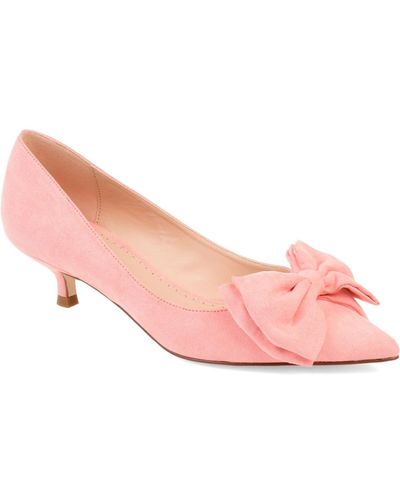 Journee Collection Orana Bow Heels - Pink