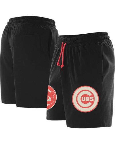 KTZ Chicago Cubs Color Pack Knit Shorts - Black