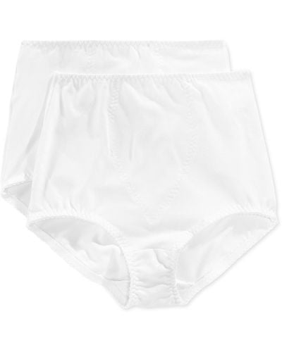Bali Light Tummy-control Cotton 2-pack Brief Underwear X037 - White