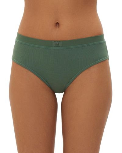 Gap Body Logo Comfort Hipster Underwear Gpw01076 - Green