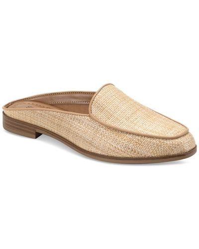 Style & Co. Unityy Slip-on Mule Flats - Natural