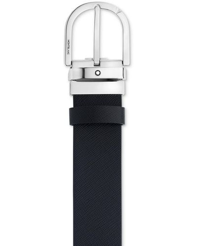 Montblanc Reversible Leather Belt - White